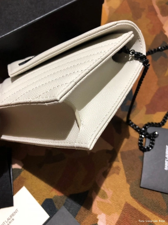 Tony Luxuries CASSANDRE CHAIN WALLET YSL MATELASSÉ 0730